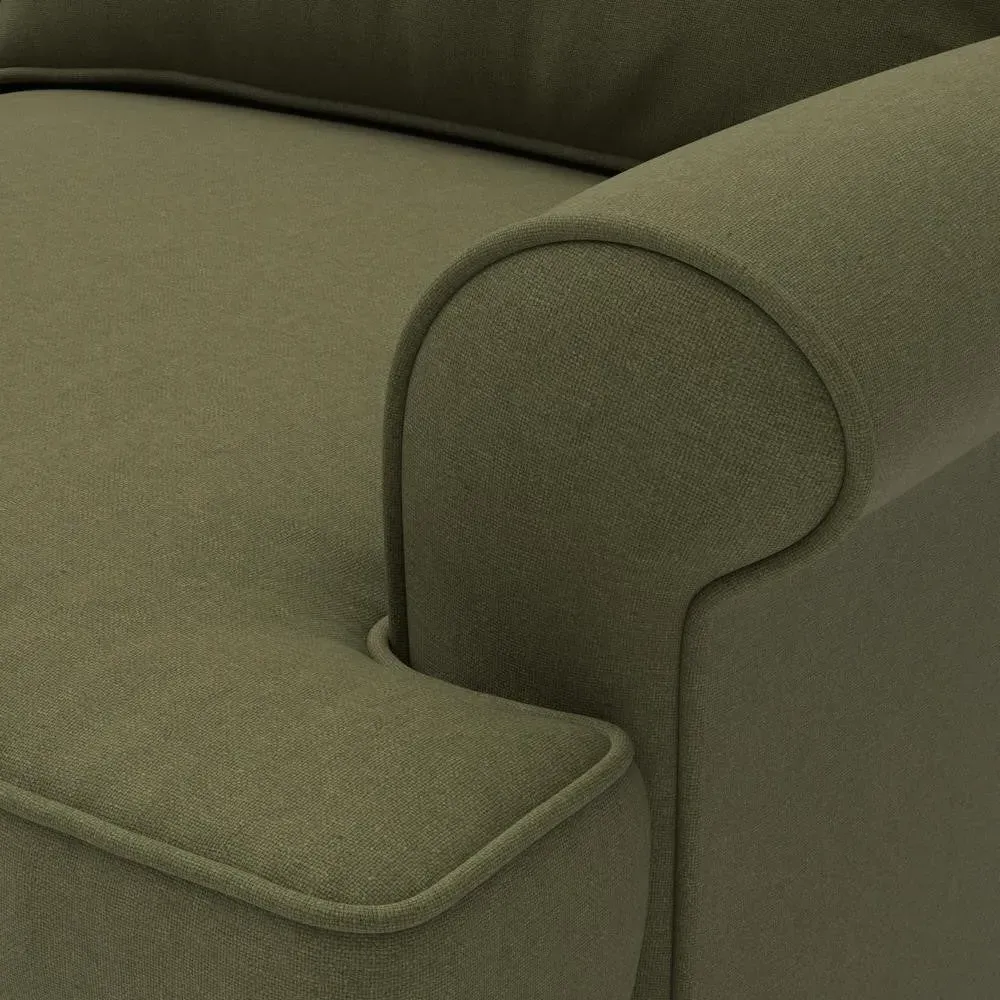 4-Seater Sofa - Forest Green, House Linen Mix