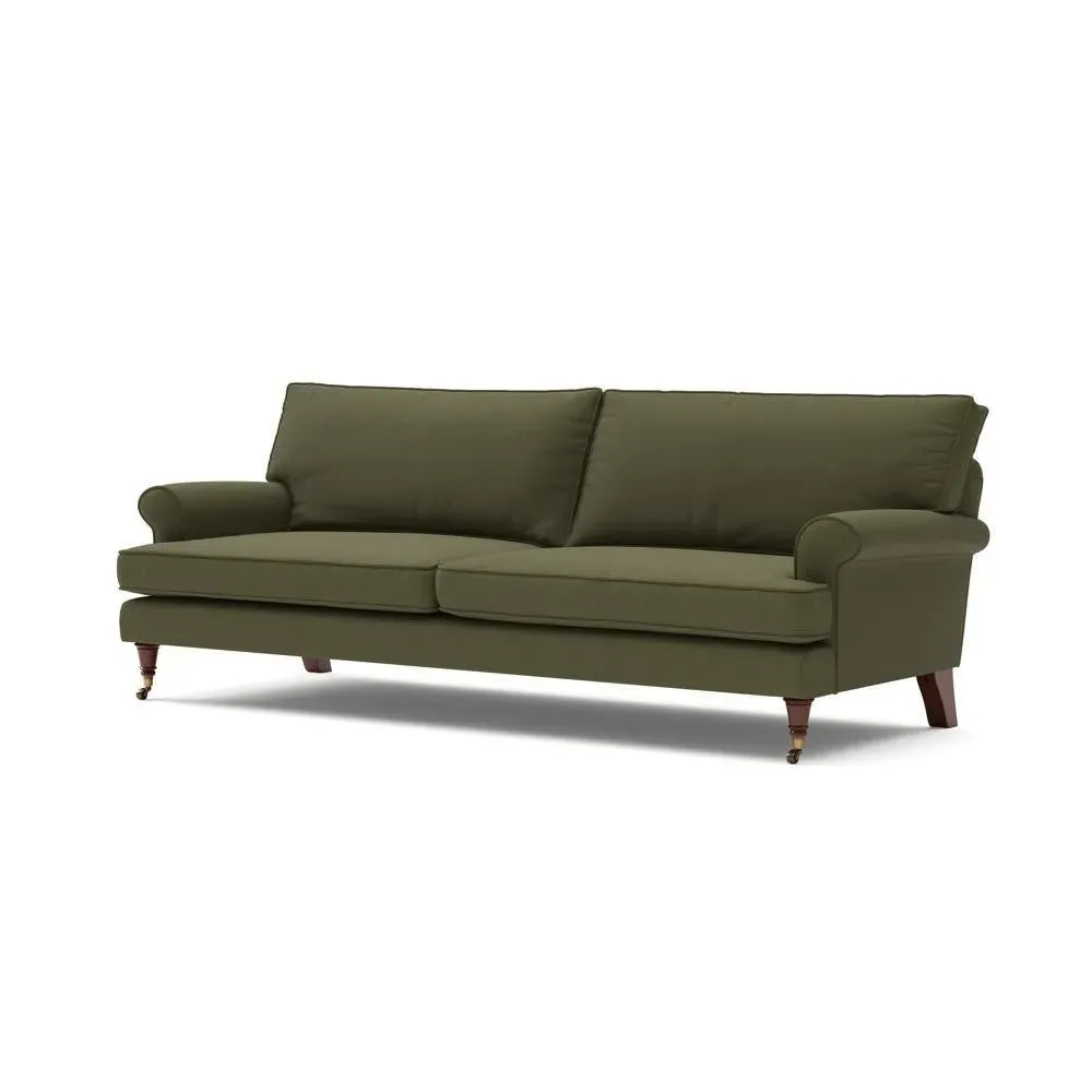 4-Seater Sofa - Forest Green, House Linen Mix