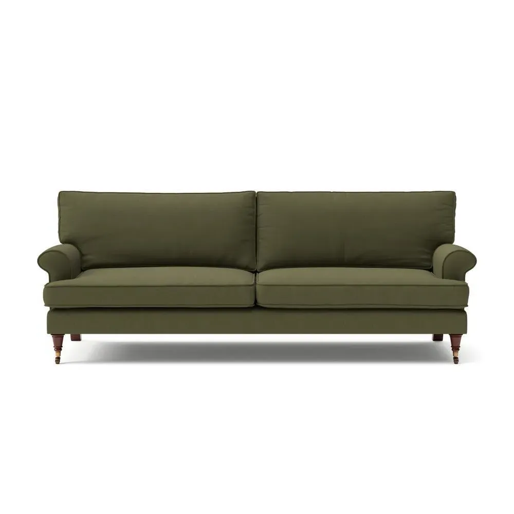 4-Seater Sofa - Forest Green, House Linen Mix image