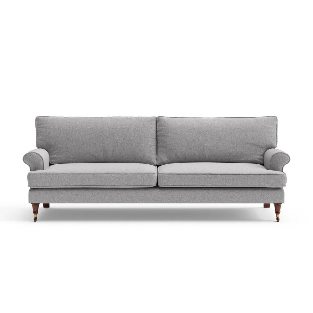 4-Seater Sofa - Grey, Rustic Weave