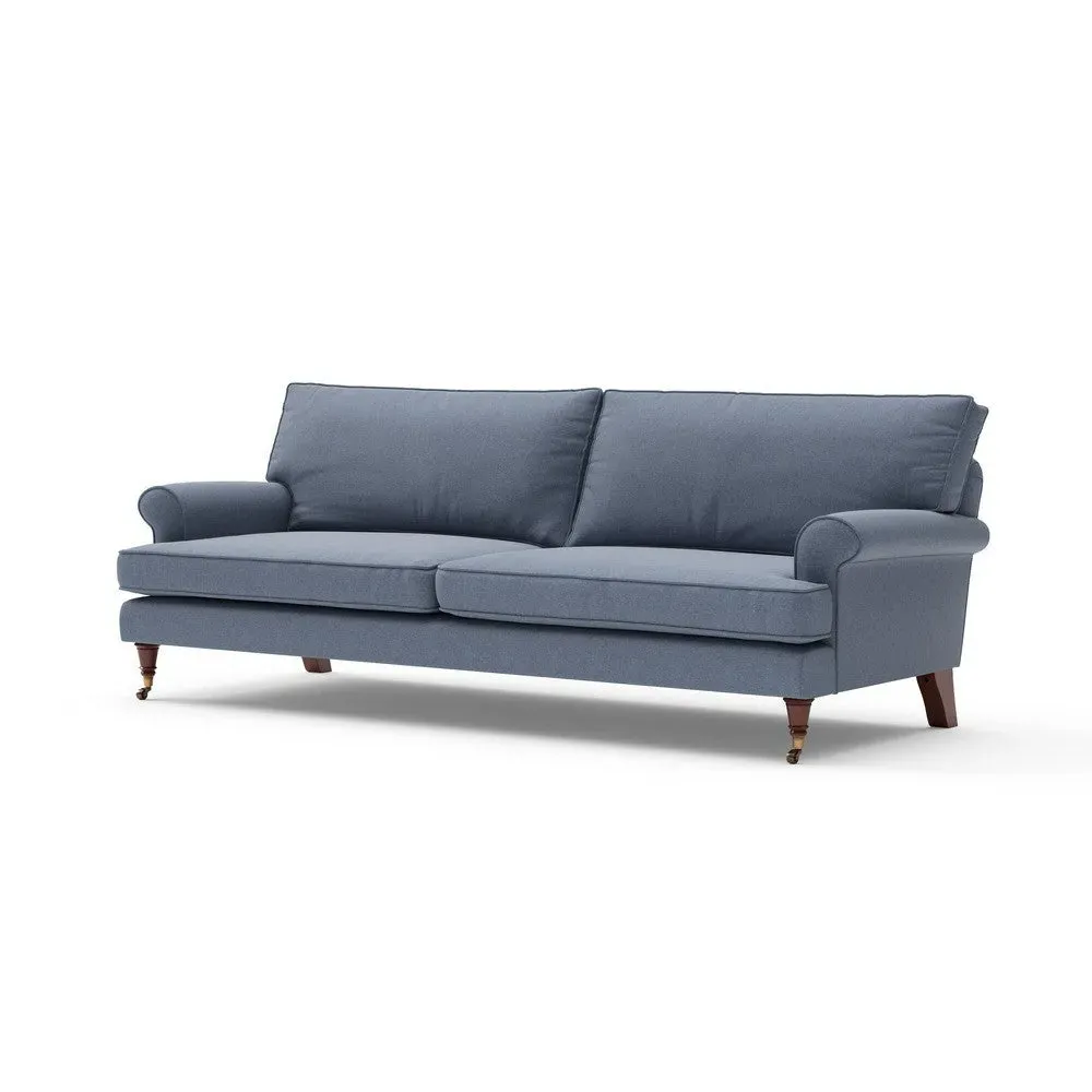4-Seater Sofa - Indigo, House Linen Mix