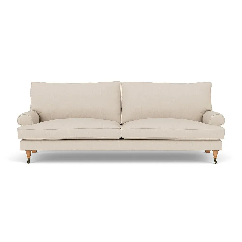 The Cotswold Company 4-Seater Sofa - Lily White, Linen Mix, image 2