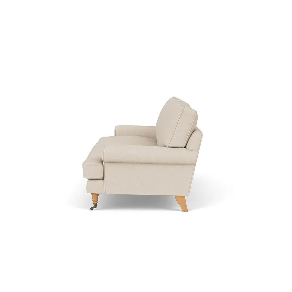The Cotswold Company 4-Seater Sofa - Lily White, Linen Mix, image 3