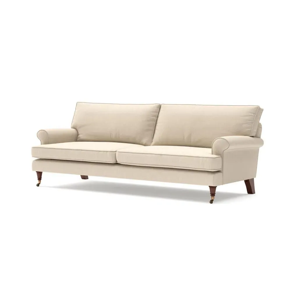 4-Seater Sofa - Lily White, House Linen Mix