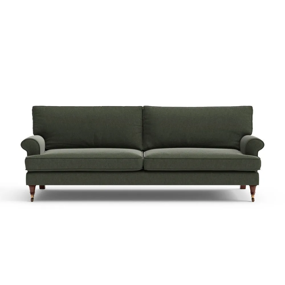 4-Seater Sofa - Moss Green, Eco Chenille