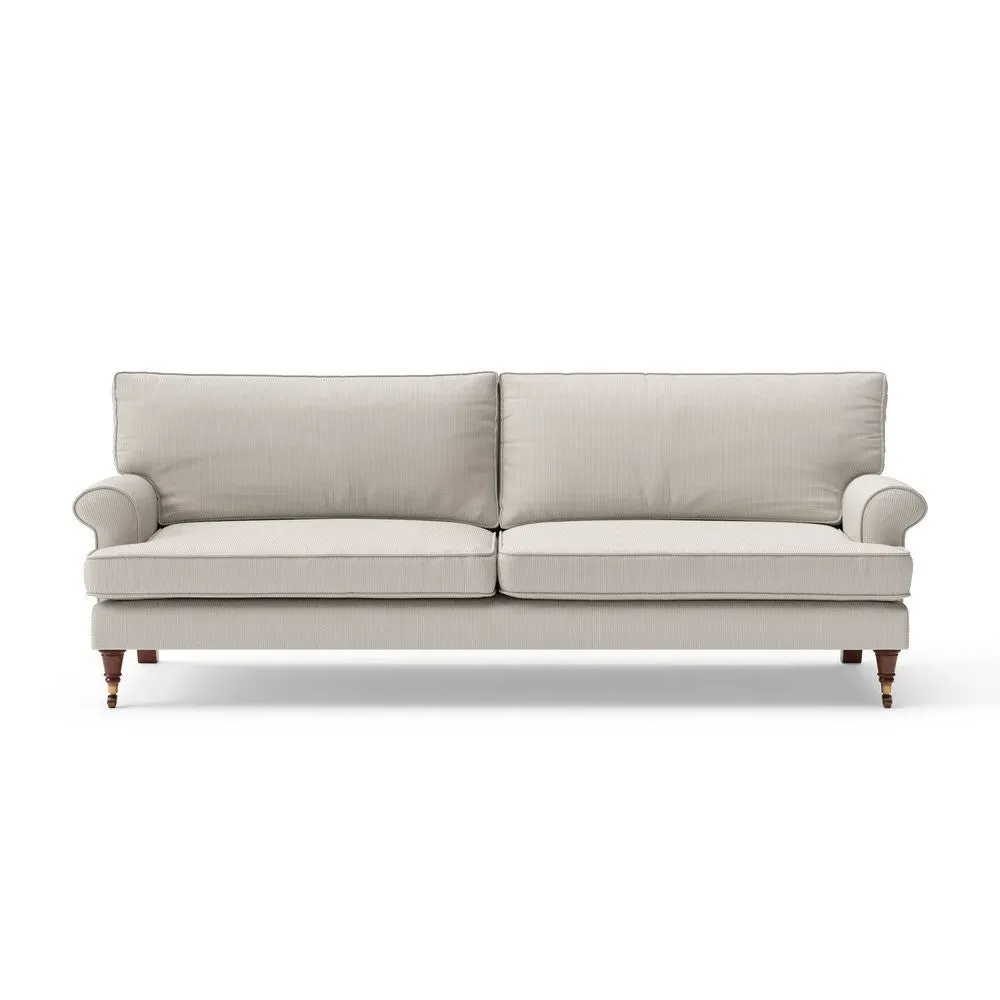4-Seater Sofa - Natural, Broadway Stripe