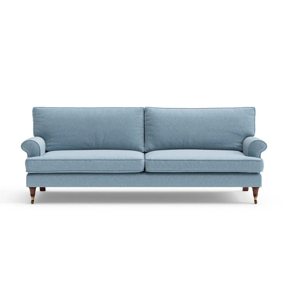 4-Seater Sofa - Teal, Rustic Weave