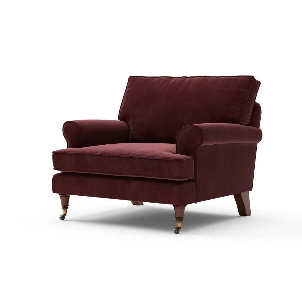 Armchair - Dark Rosehip, Matt Velvet