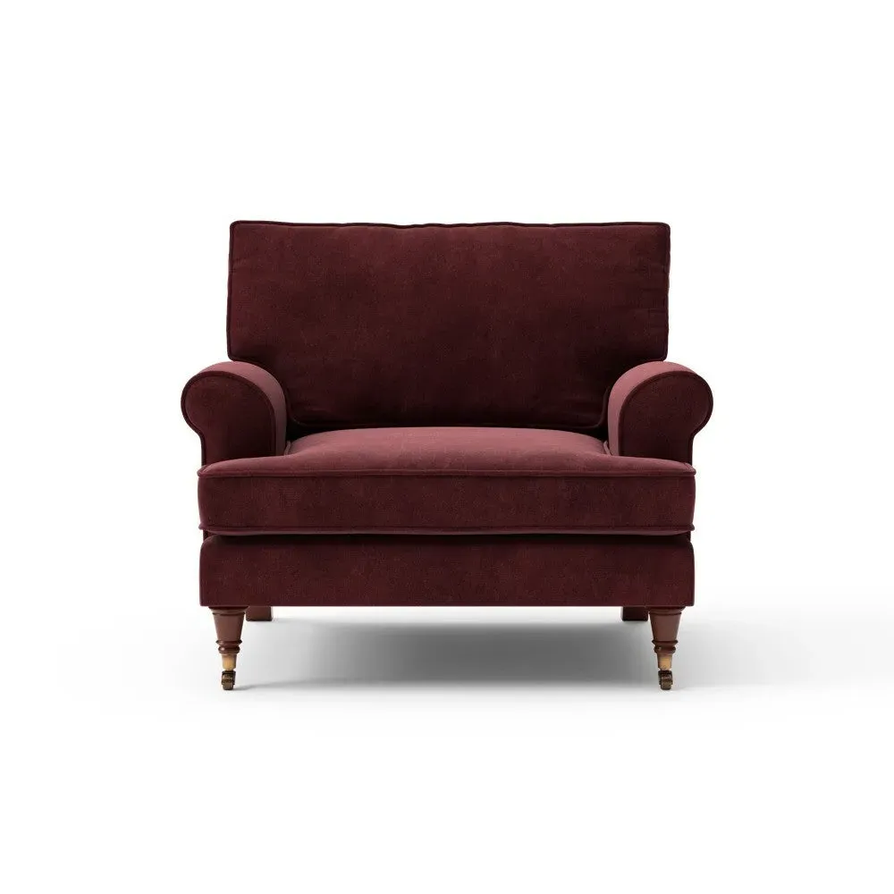 Armchair - Dark Rosehip, Matt Velvet