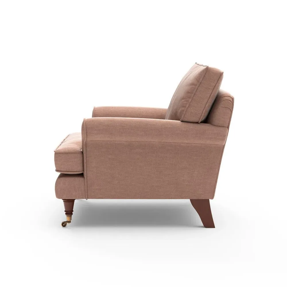 Armchair - Dusky Rose, Eco Chenille