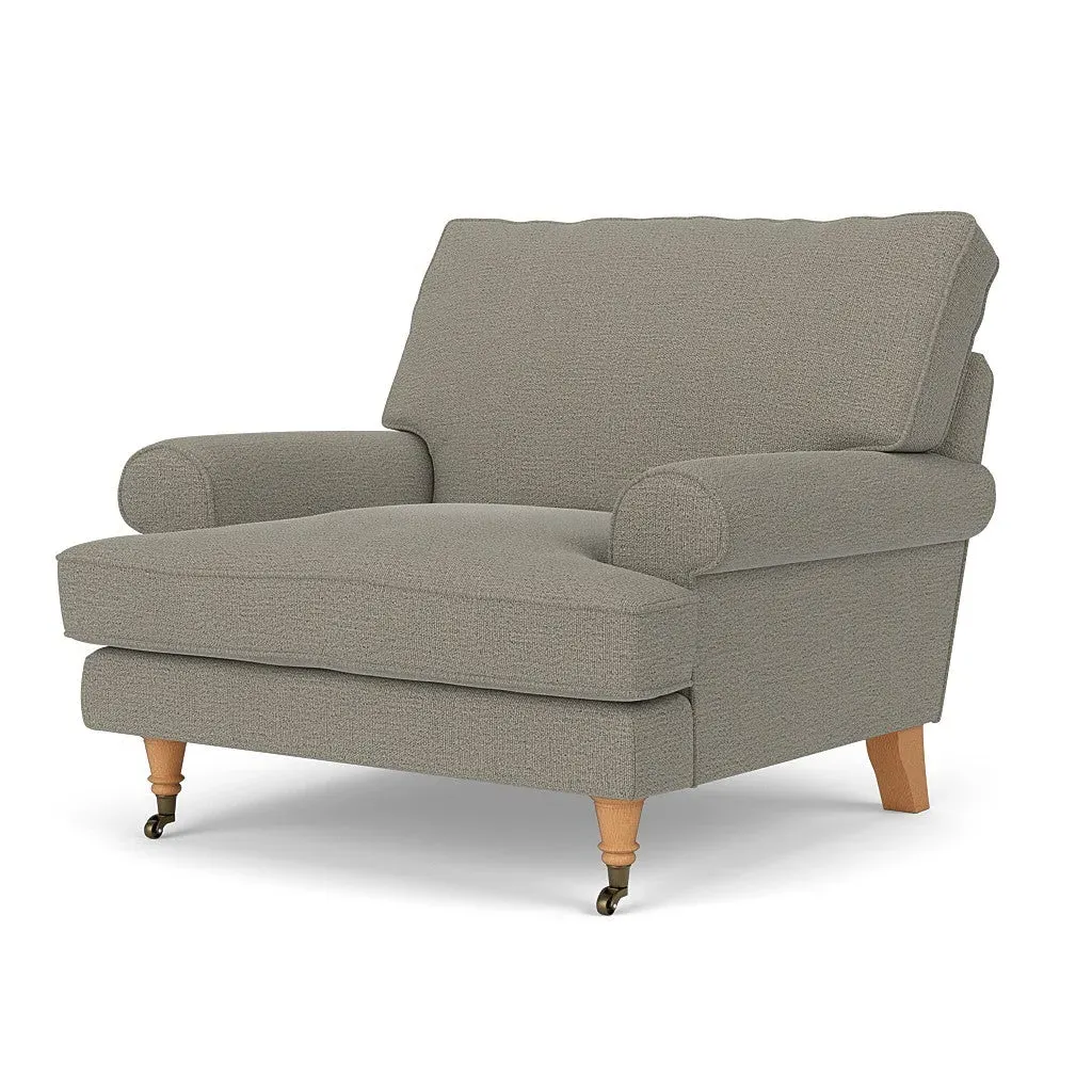 Armchair - Flax, Rustic Weave