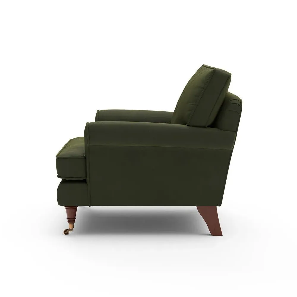 Armchair - Forest Green, Matt Velvet