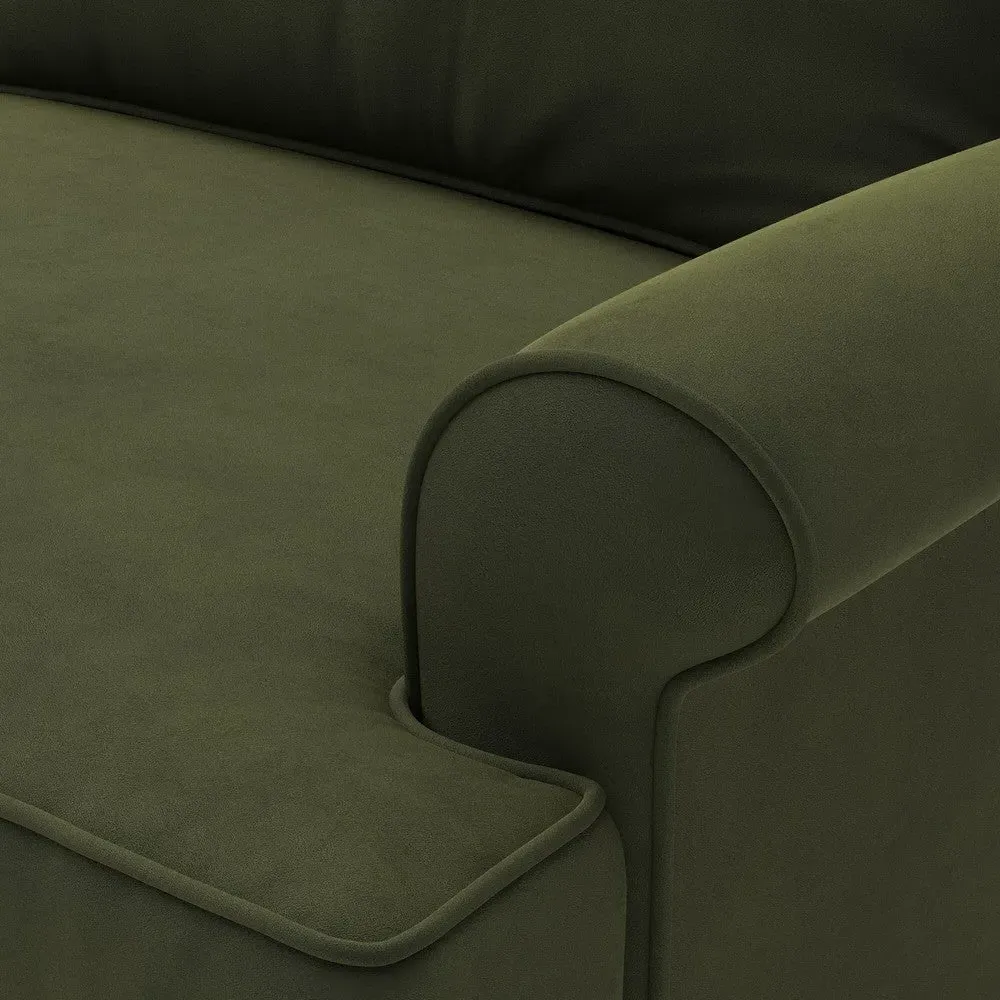Armchair - Forest Green, Matt Velvet