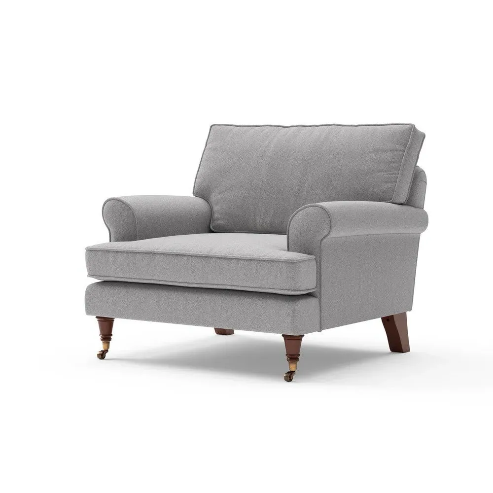 Armchair - Grey, Rustic Weave