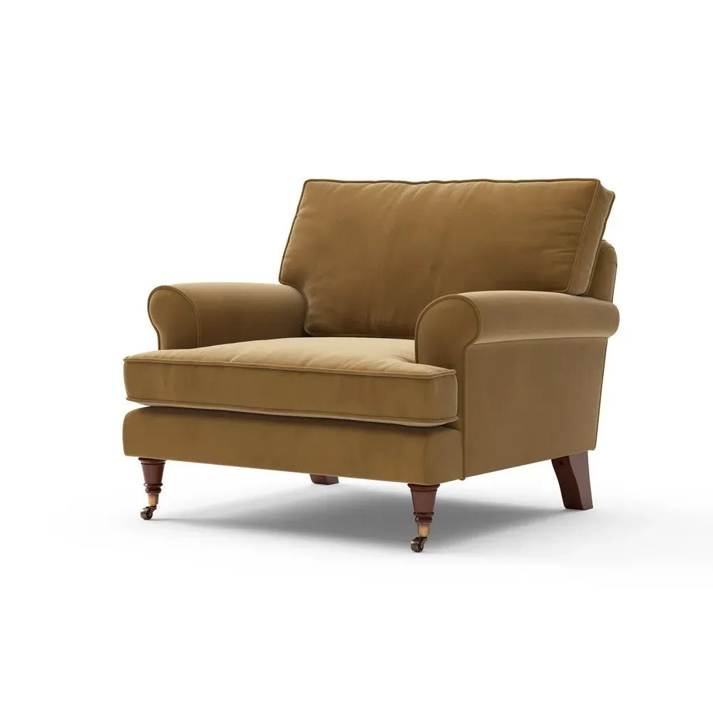 Armchair - Mustard, Matt Velvet