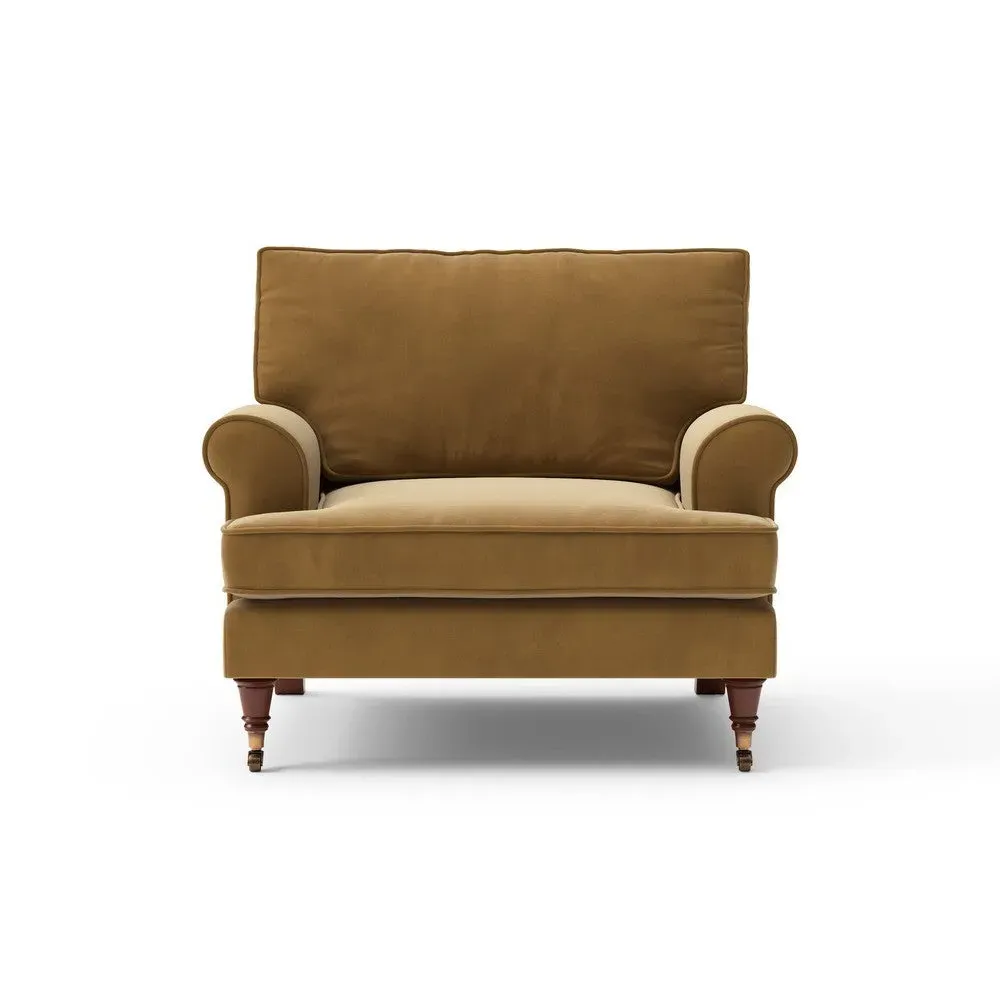 Armchair - Mustard, Matt Velvet