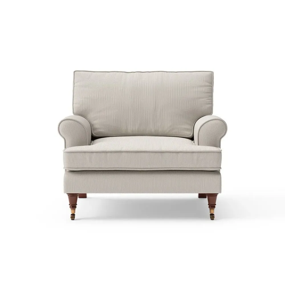 Armchair - Natural, Broadway Stripe