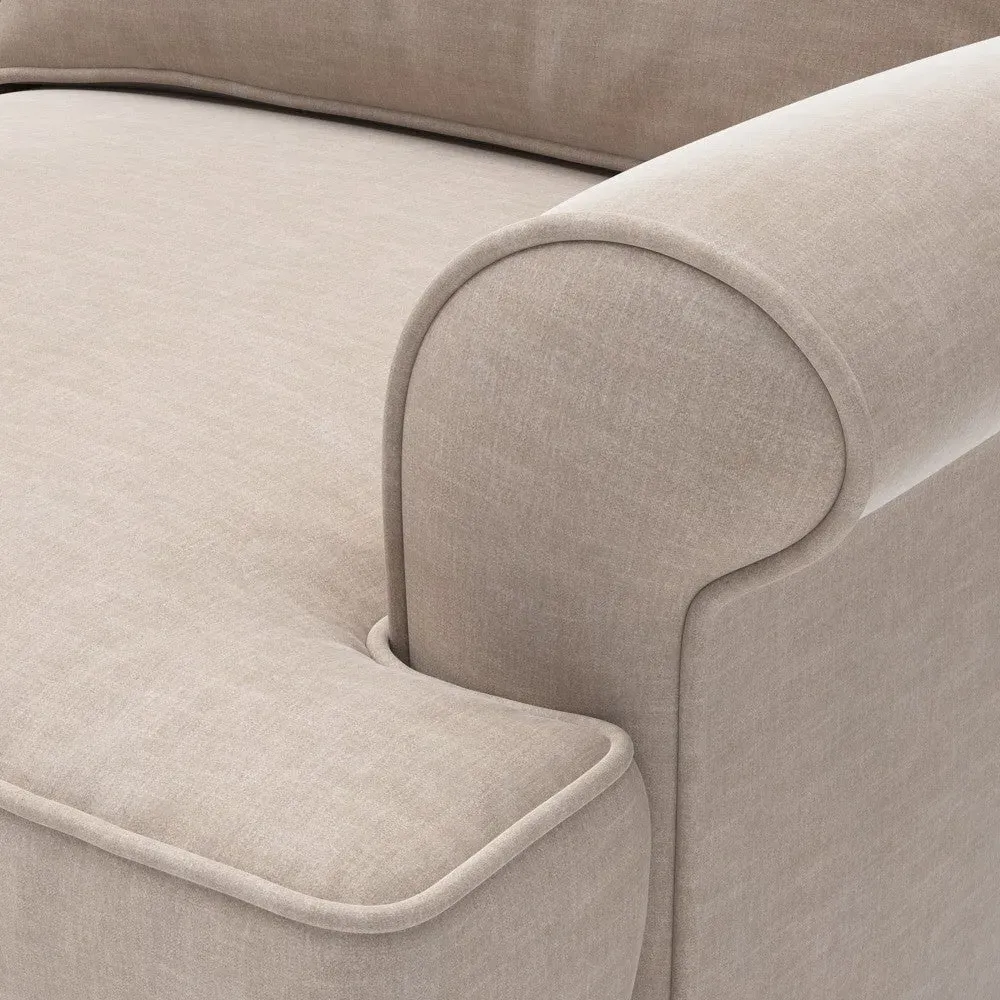 Armchair - Natural, Eco Chenille
