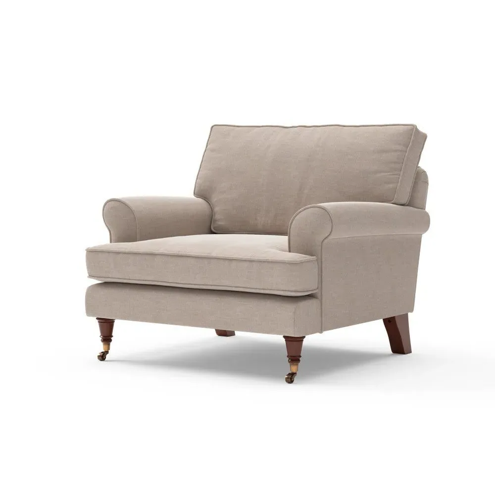 Armchair - Natural, Eco Chenille