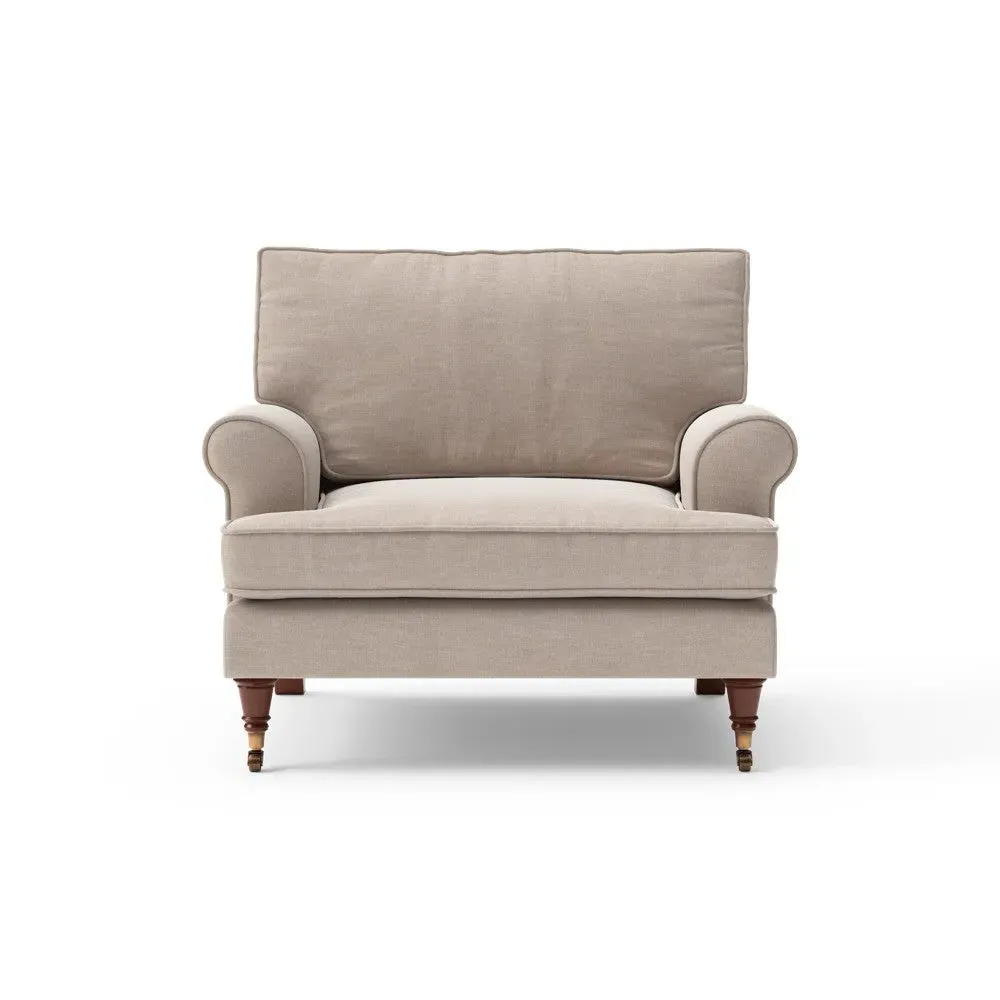 Armchair - Natural, Eco Chenille