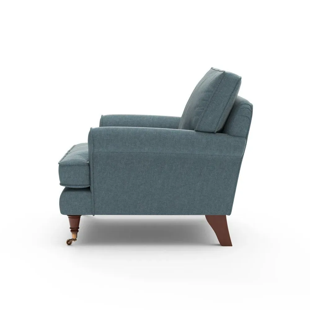 Armchair - Teal, Eco Chenille