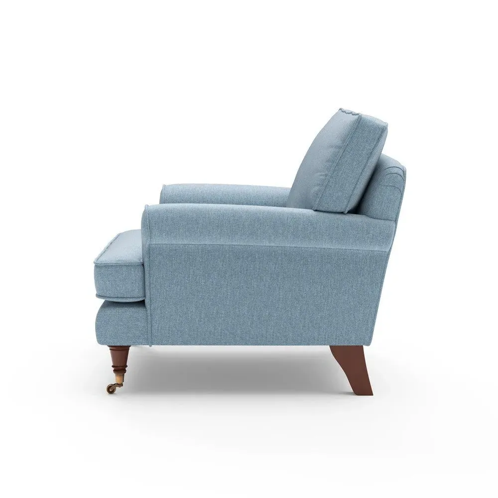 Armchair - Teal, Rustic Weave