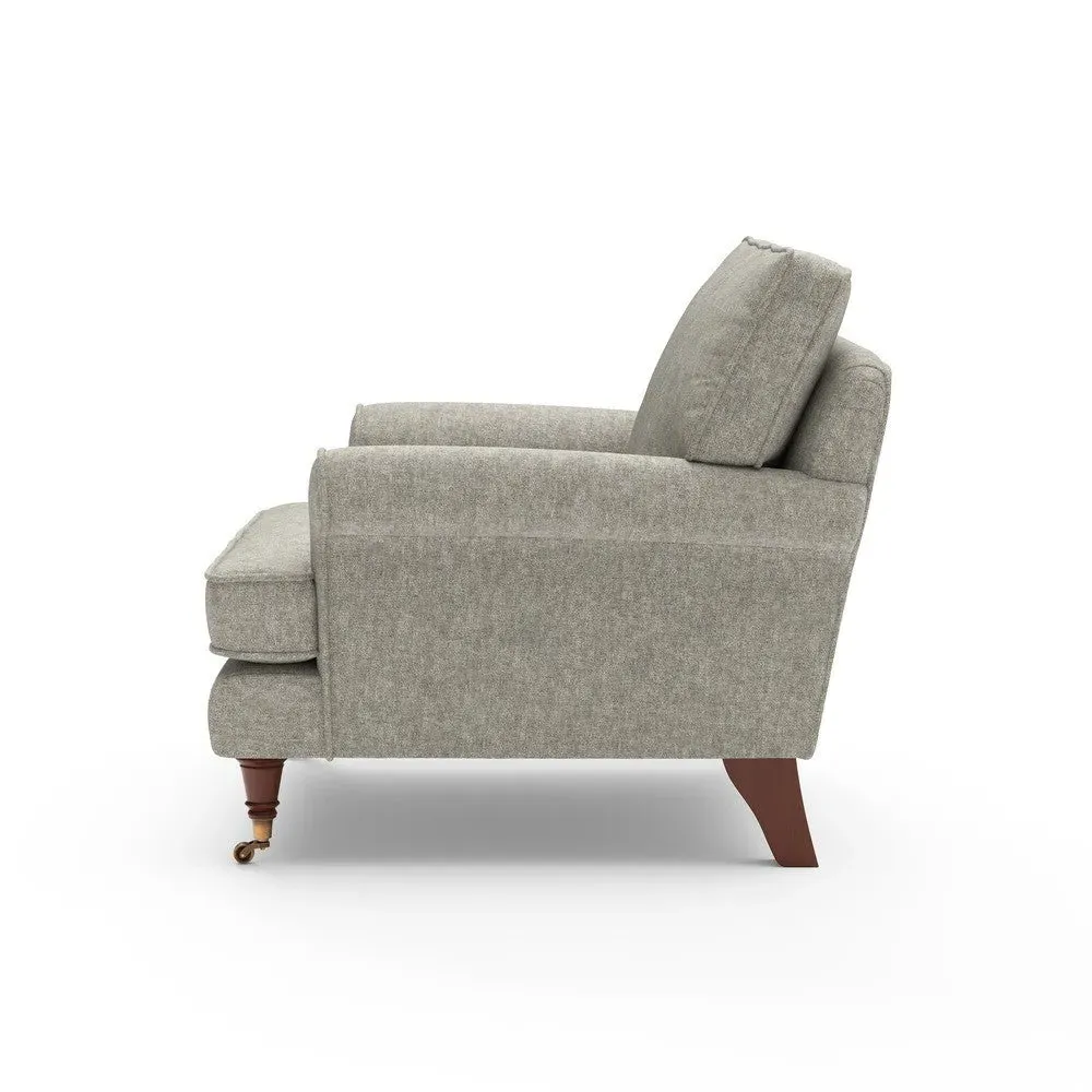 Armchair with Scrolled Arms - Lichen, Aquaclean Oxford