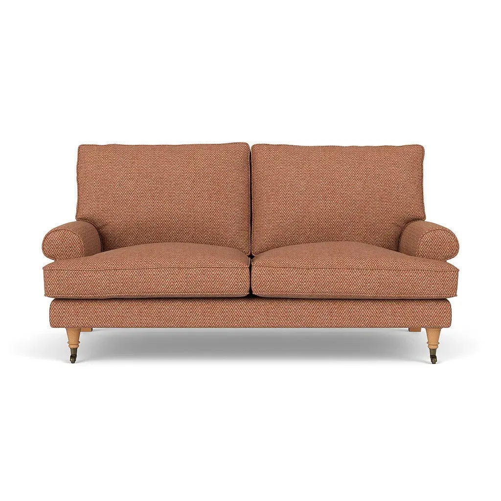 Large 2-Seater Sofa - Brick, Herringbone Weave by The Cotswold Company, image 2