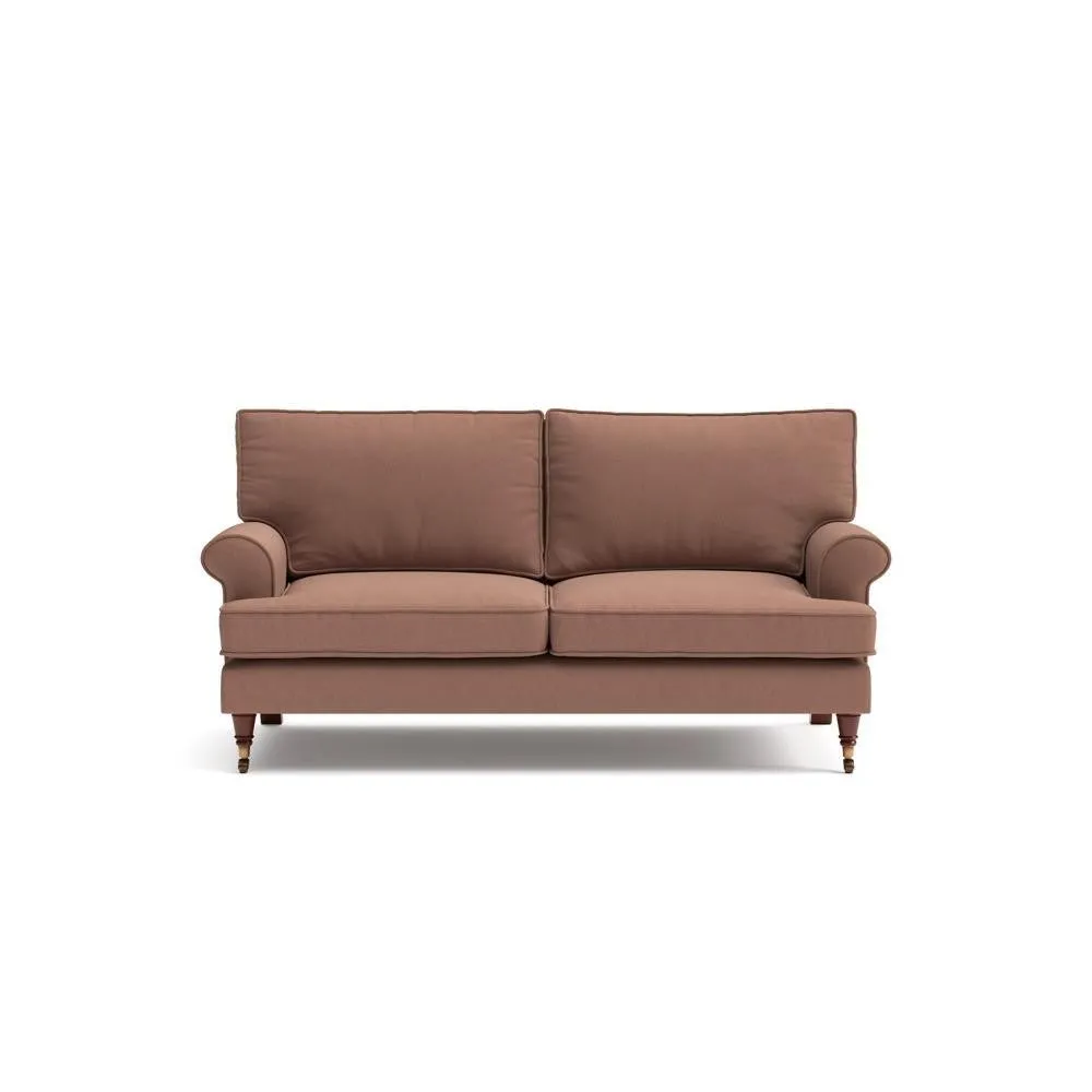 Large 2-Seater Sofa - Dusky Blush, House Linen Mix