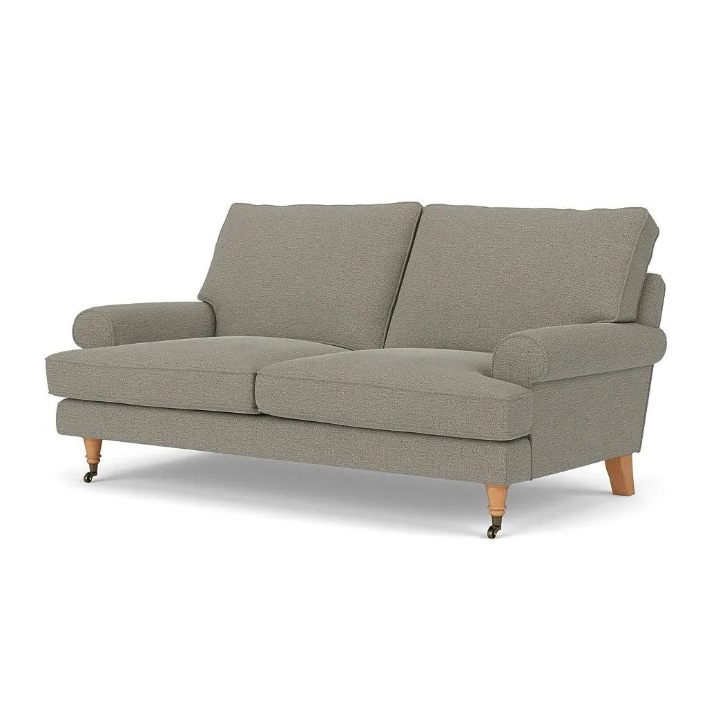 Large 2-Seater Sofa - Flax, Rustic Weave