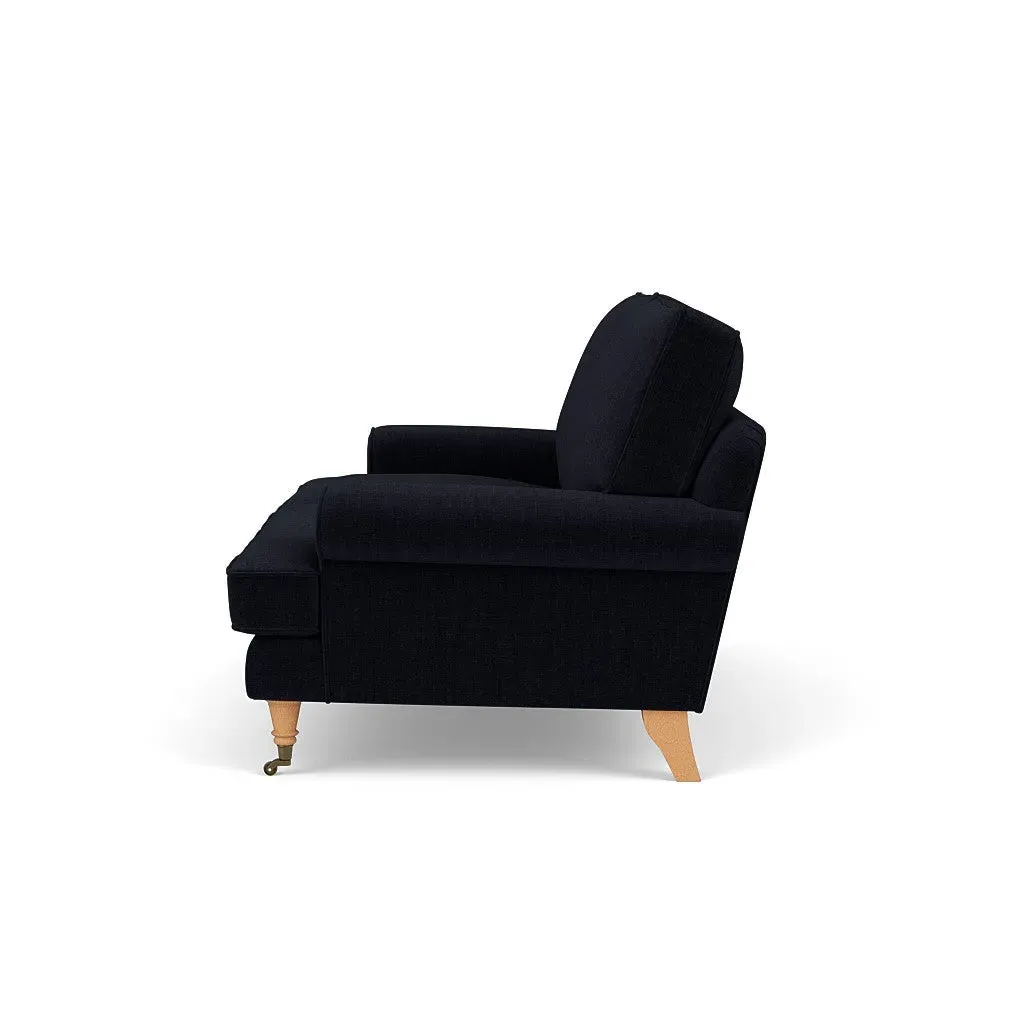 Large 2-Seater Sofa - Ink, Eco Chenille by The Cotswold Company, image 3