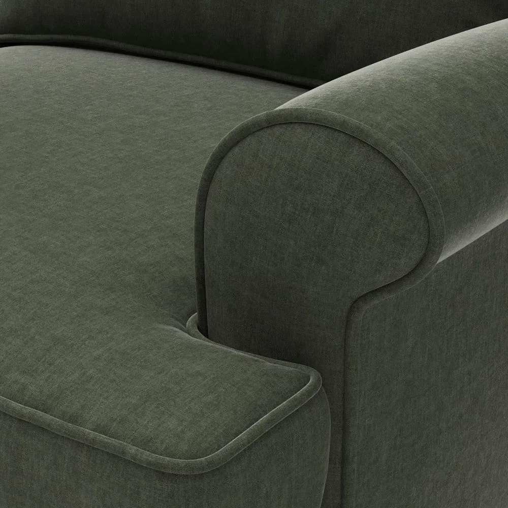 Large 2-Seater Sofa - Moss, Eco Chenille by The Cotswold Company, image 4