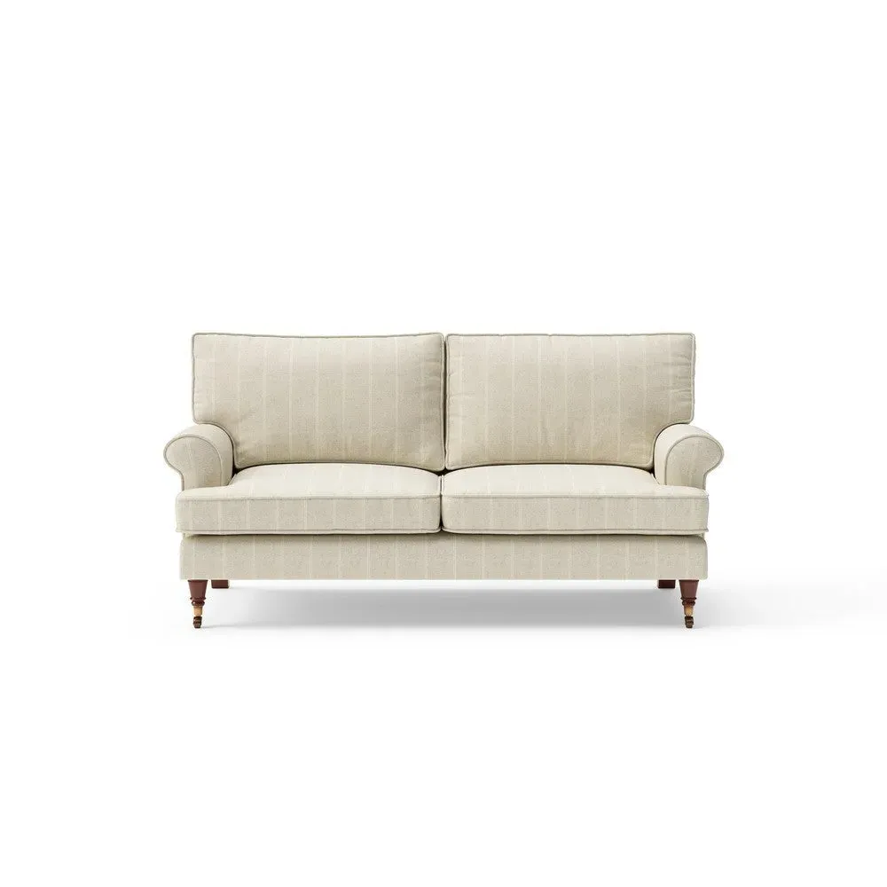 Large 2-Seater Sofa - Natural, Compton Stripe