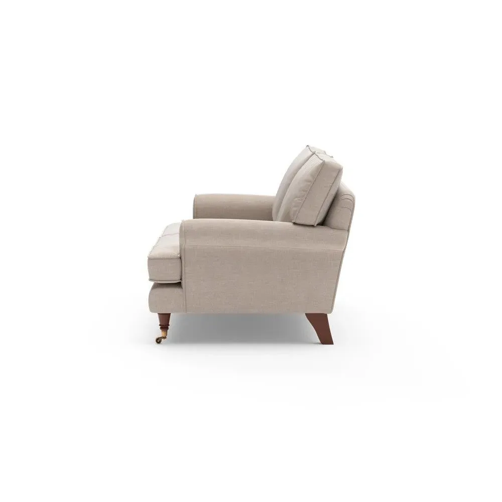 Large 2-Seater Sofa - Natural, Eco Chenille