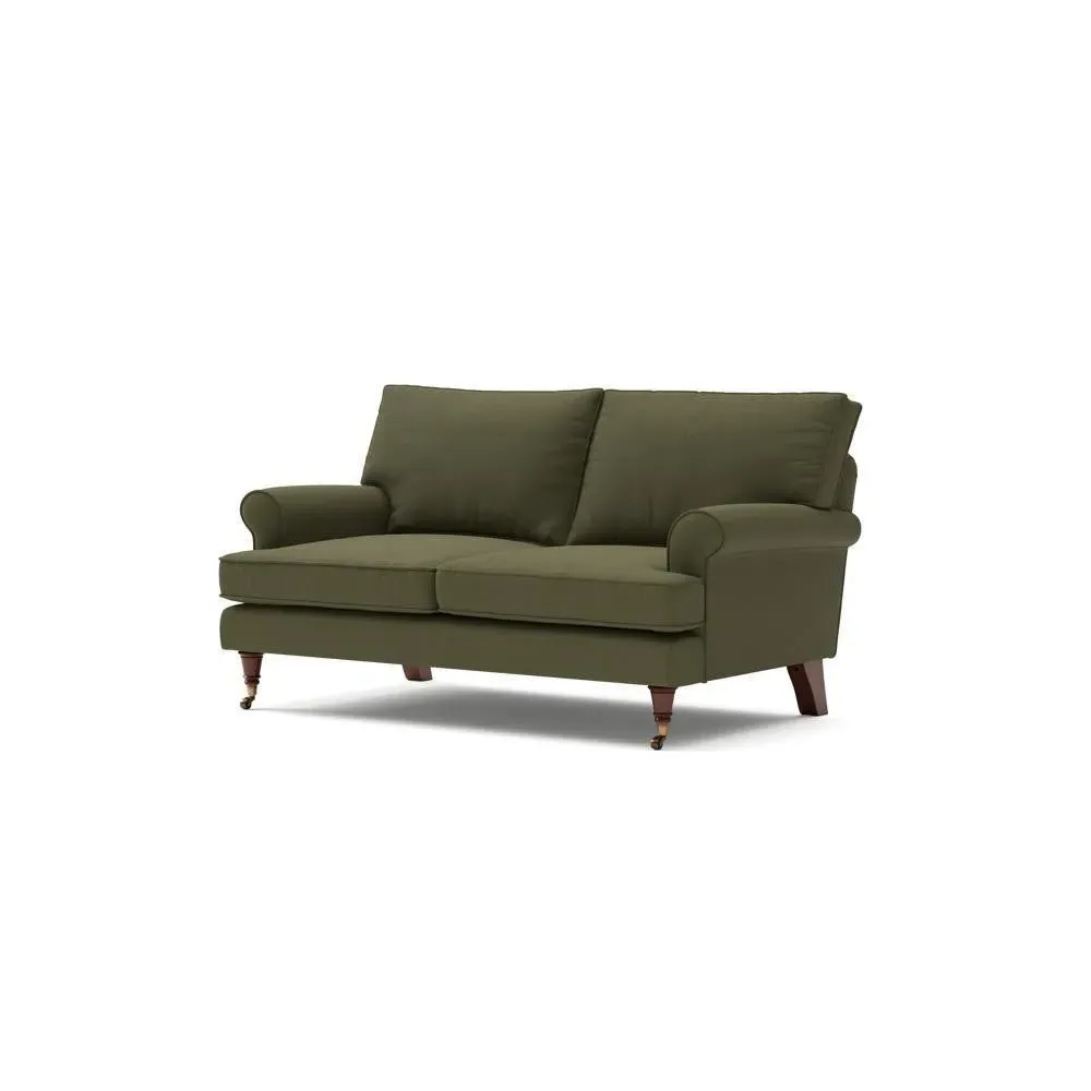 Stewart 2-Seater Sofa - Forest Green, House Linen Mix