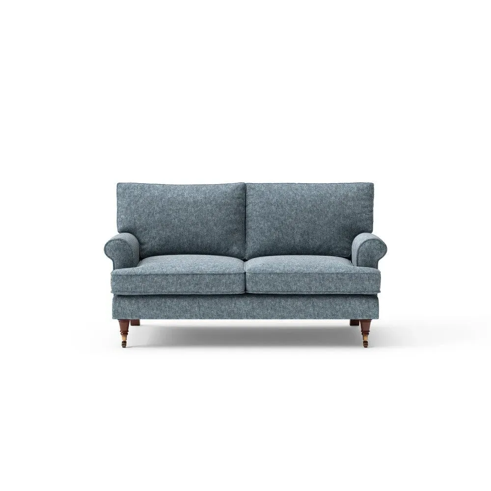 Stewart 2-Seater Sofa - Mid Blue, Aquaclean Oxford image