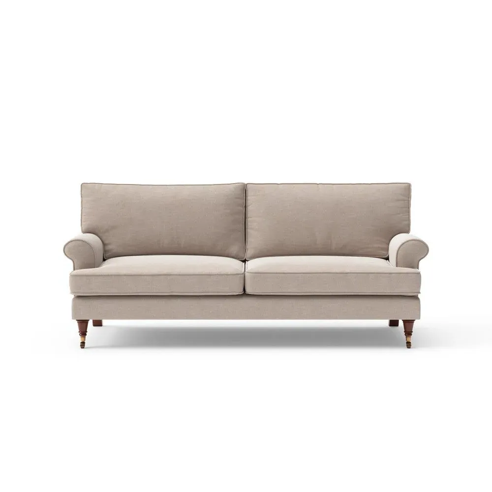 Stewart 3-Seater Sofa - Natural, Eco Chenille