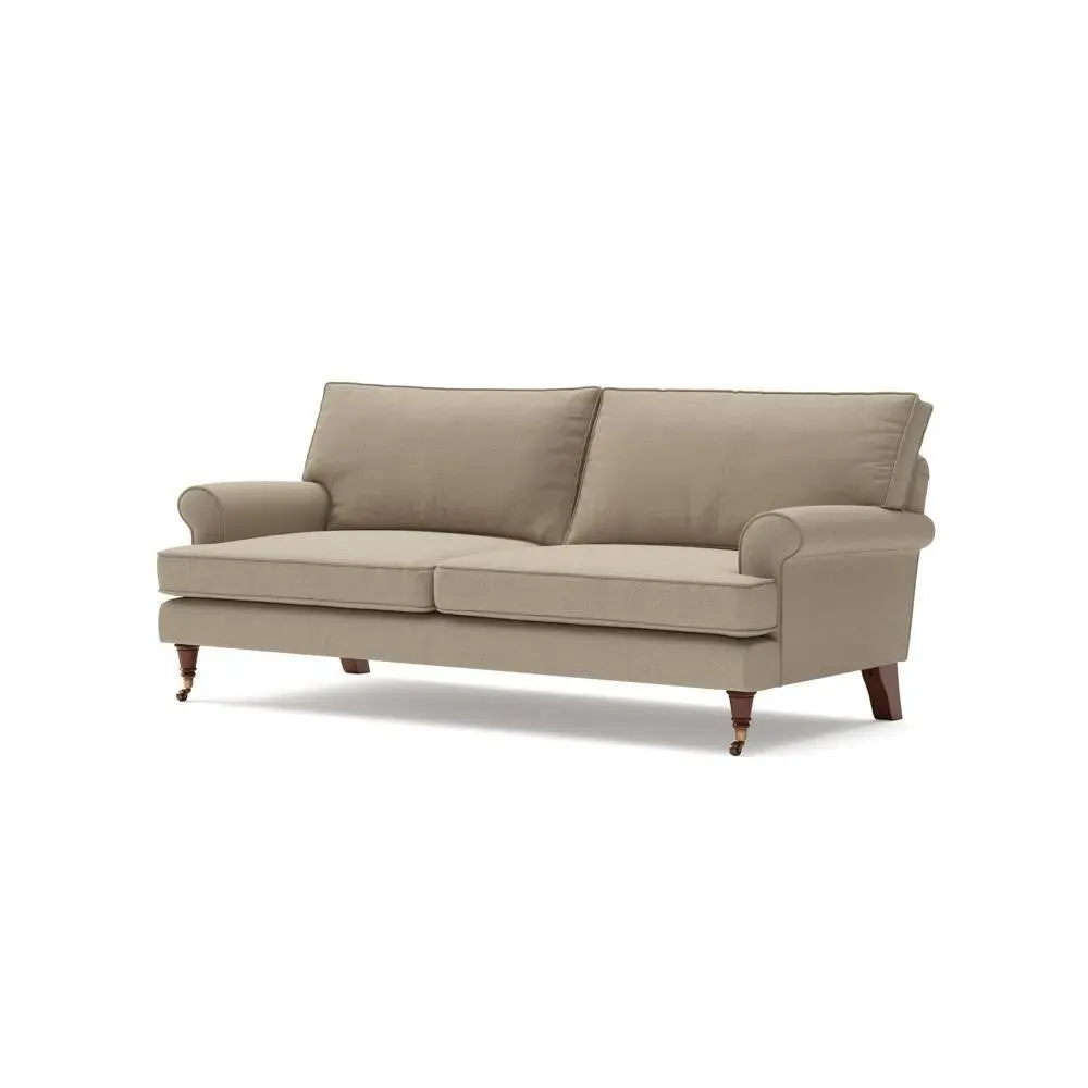 Stewart 3-Seater Sofa - Natural, House Linen Mix