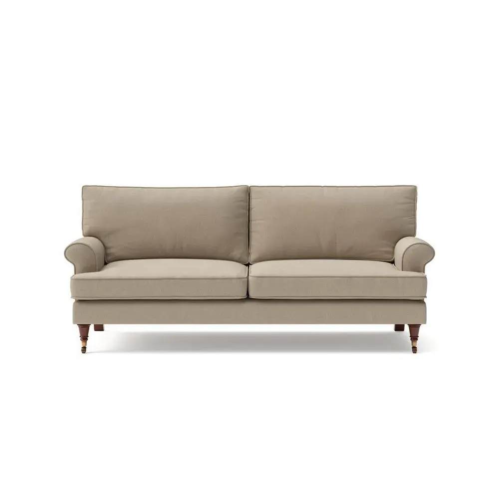 Stewart 3-Seater Sofa - Natural, House Linen Mix