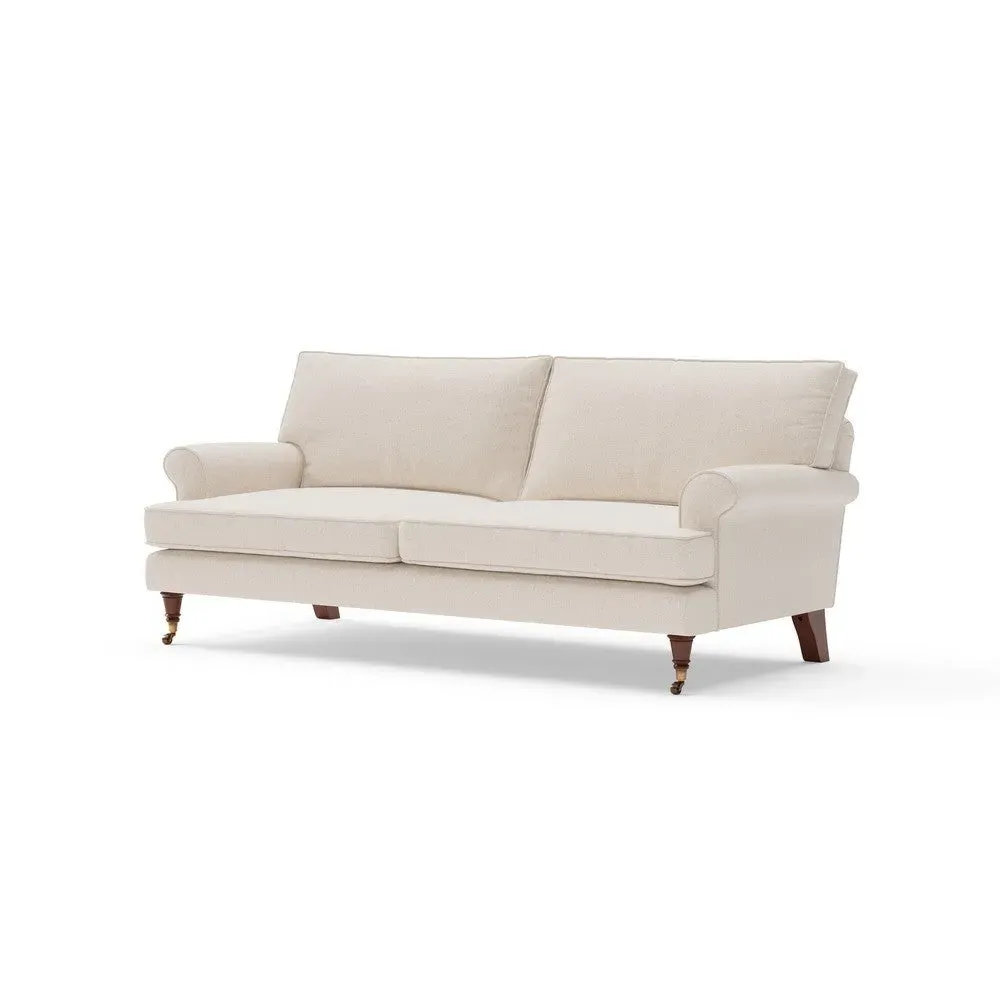 Stewart 3-Seater Sofa - Natural, Rustic Weave