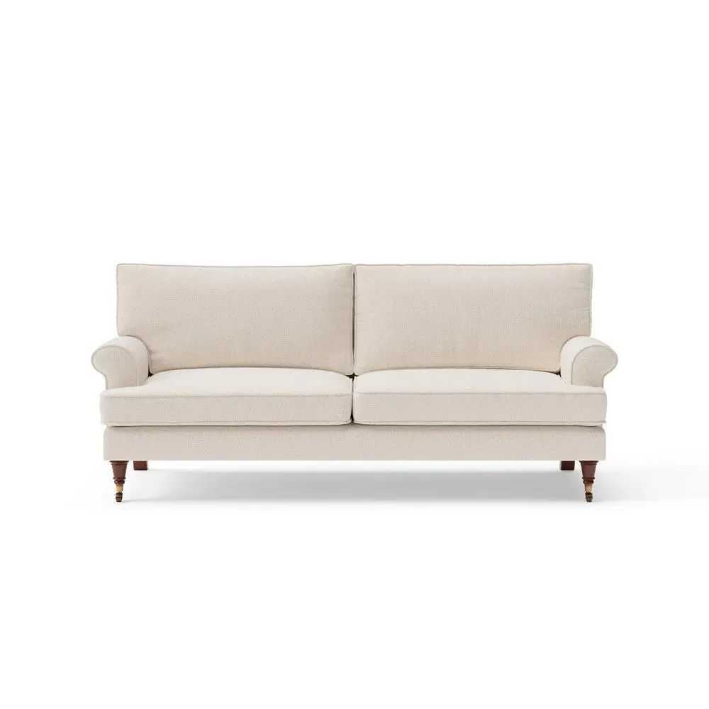 Stewart 3-Seater Sofa - Natural, Rustic Weave