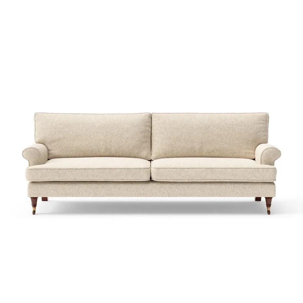 Stewart 4-Seater Sofa - Natural, Aquaclean Oxford image