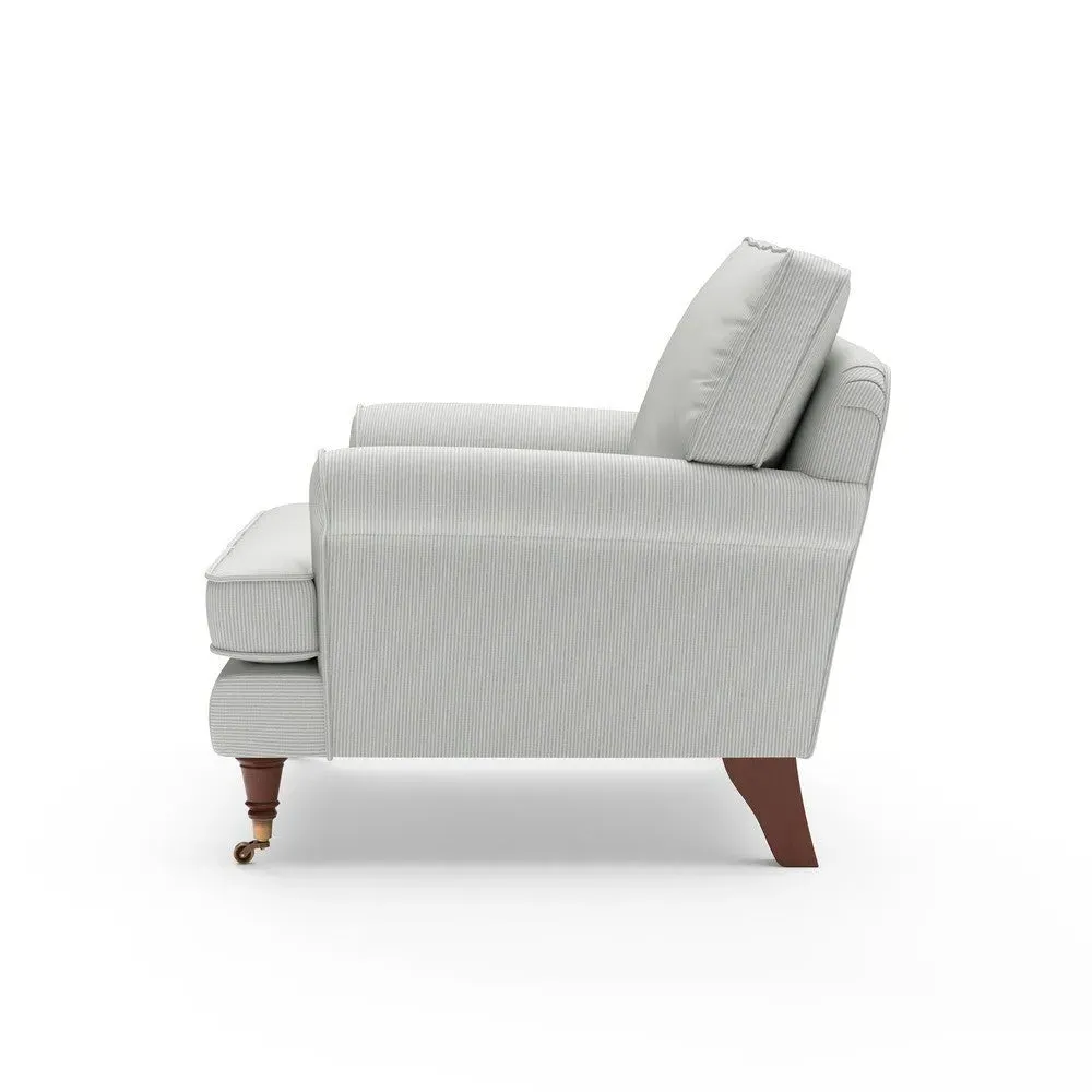 Stewart Armchair - Duck Egg, Broadway Stripe
