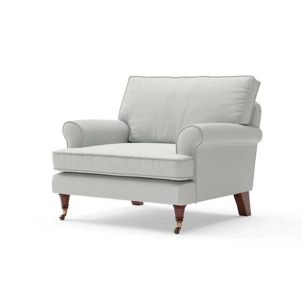 Stewart Armchair - Duck Egg, Broadway Stripe