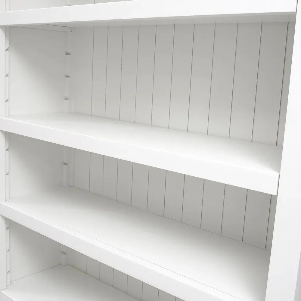 Large Bookcase with Adjustable Shelves - Warm White