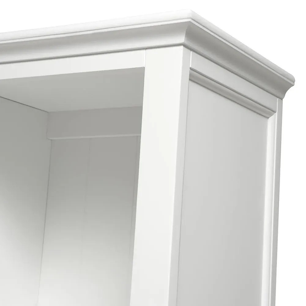 Large Bookcase with Drawers - Warm White