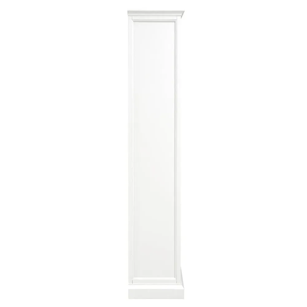Medium Bookcase with Sliding Doors - Warm White