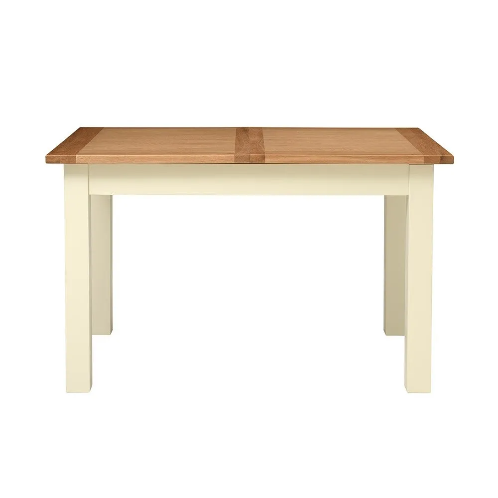 Sussex Cotswold 4-6 Seater Extendable Dining Table - Cream, Oak image