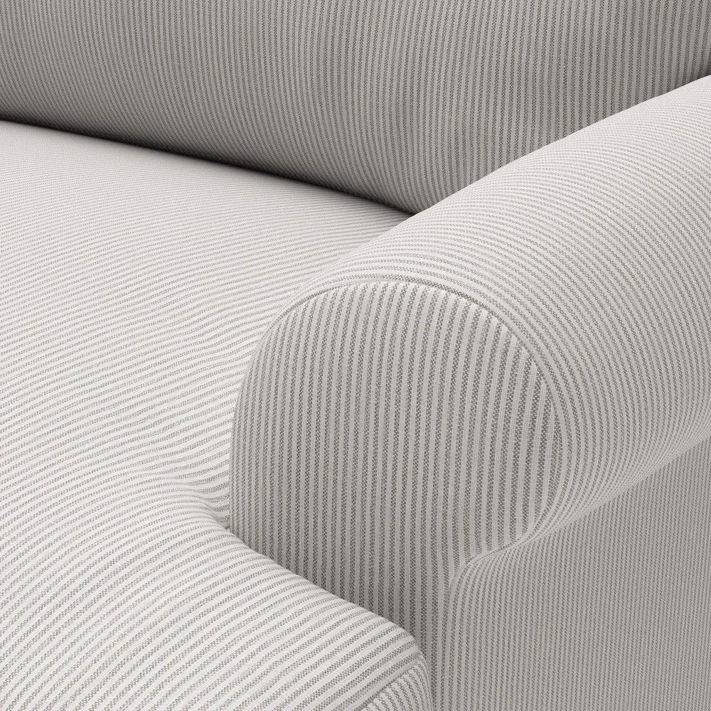 3-Seater Sofa - Grey, Broadway Stripe