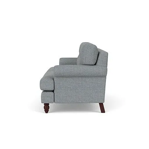 3-Seater Sofa - Navy, Herringbone Weave